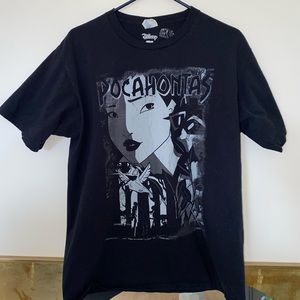 Disney Pocahontas Dark Portrait Poster T-Shirt Size L